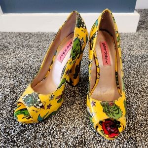 Betsey Johnson x Mark Mahoney Tattoo Heels